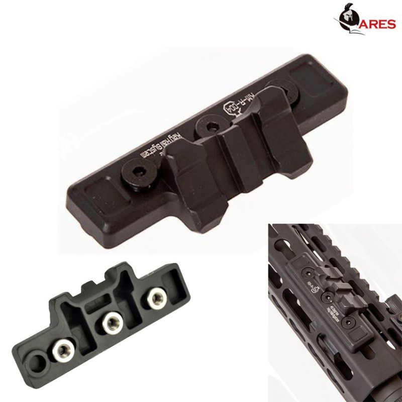 Slitta 45° Offset Keymod Black Ares (ar-r04)