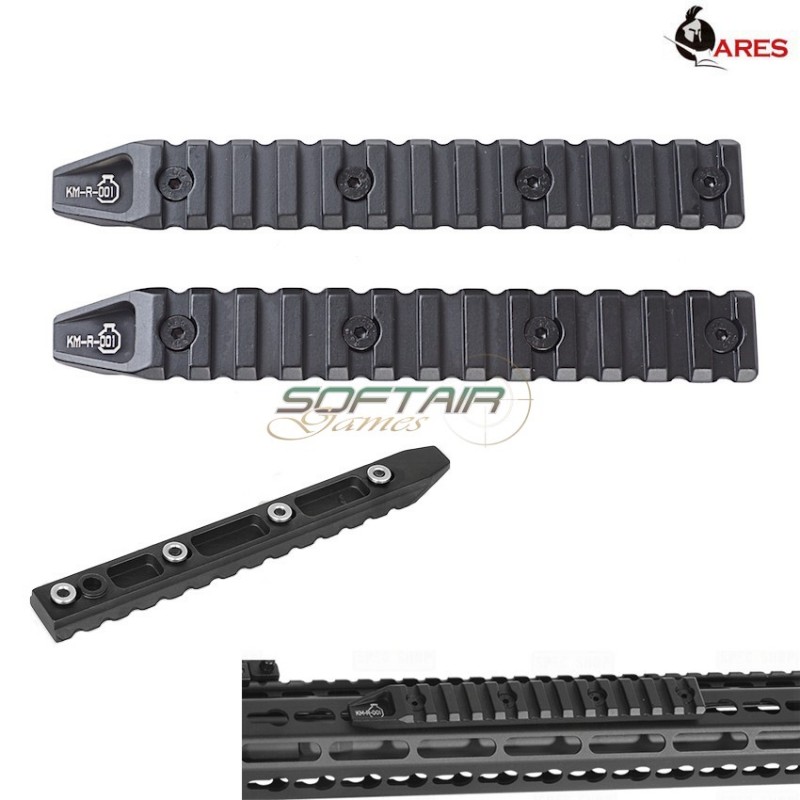 Set 2 Pezzi 6 Pollici Keymod Rail Black Ares (ar-r01)