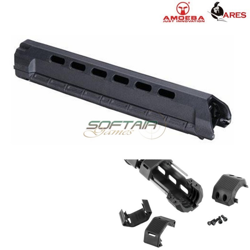Handguard Mhs Unit Black Long Ares Amoeba (ar-dh01b)