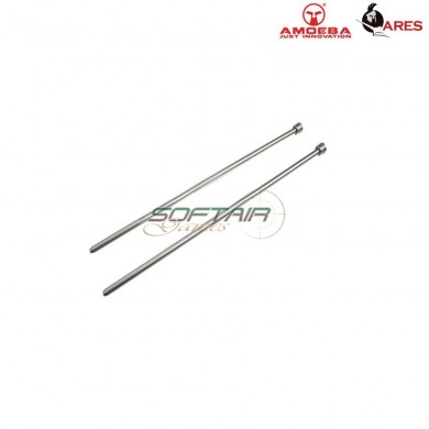 Set 2 Stainless Steel Rod For M4 Handguard Mhs Unit Short Ares Amoeba (ar-pb02s)