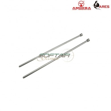 Set 2 Stainless Steel Rod For M4 Handguard Mhs Unit Medium Ares Amoeba (ar-pb02m)