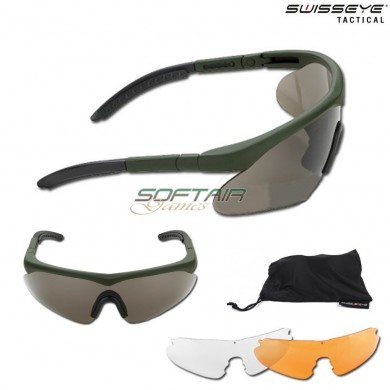 Raptor Glasses Rubber Green Swiss Eye® (se-10163)