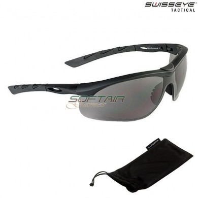 Lancer Glasses Rubber Black Lens Smoke Swiss Eye® (se-40321)