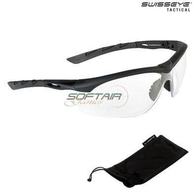 Lancer Glasses Rubber Black Lens Clear Swiss Eye® (se-40322)