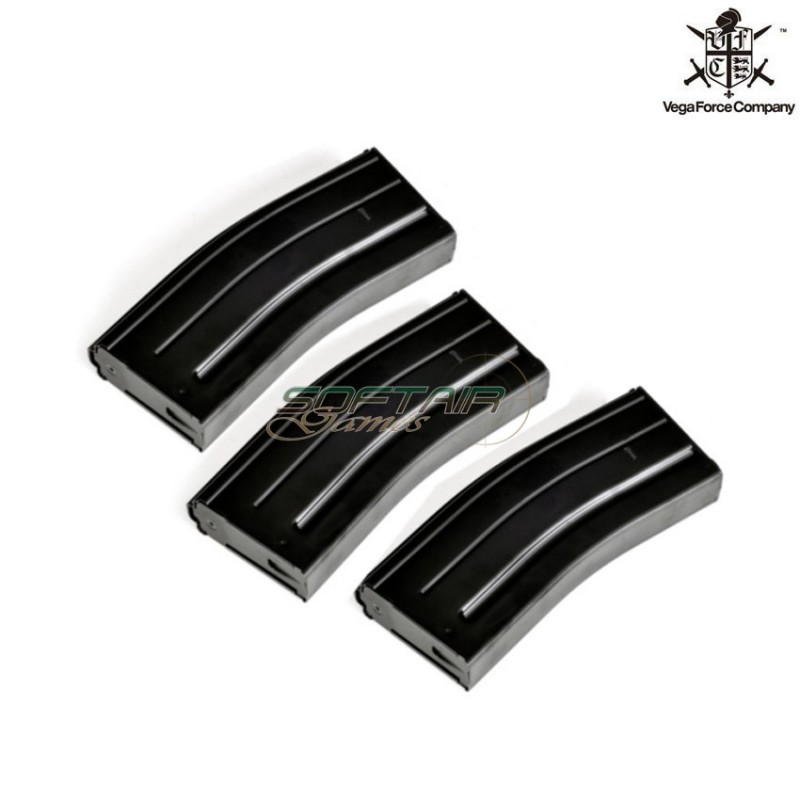 Set 3 Caricatori Monofilari Black M4/scar 120bb Vfc (vf9-magmk16e120bk01)