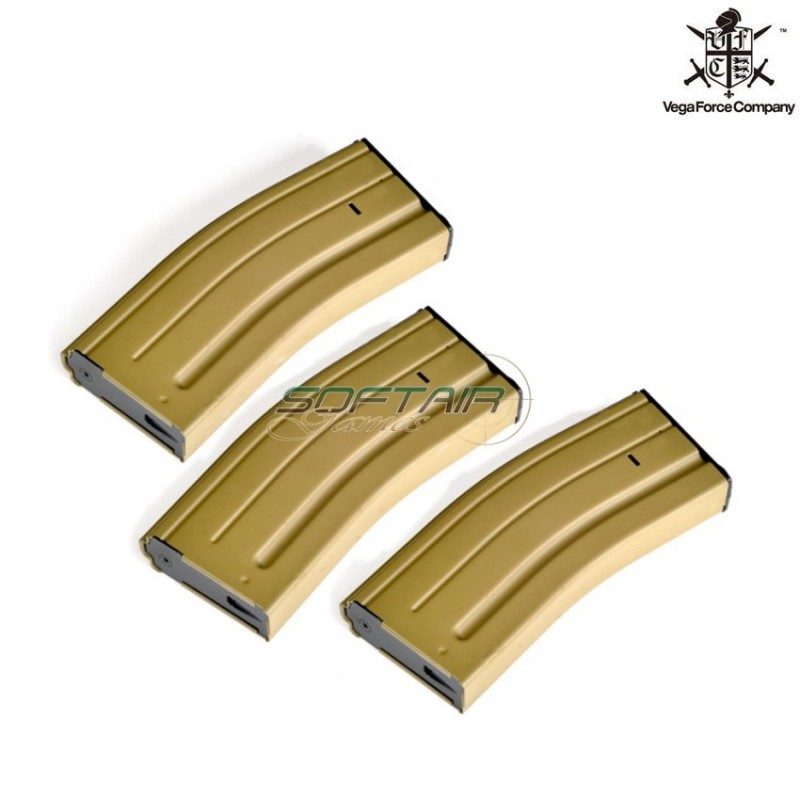 Set 3 120bb M4/scar Mid-cap Magazines Tan Vfc (vf9-magmk16e120tn01)