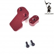 M4 Aeg Match Magazine Buttom Set Red Crusader (cr-gm110009rd)