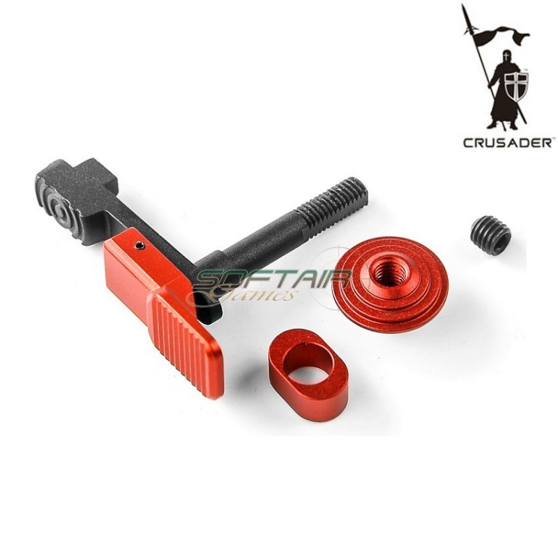 Ambidextrous M4 Aeg Magazine Release Set Red Crusader (cr-gm110012rd)