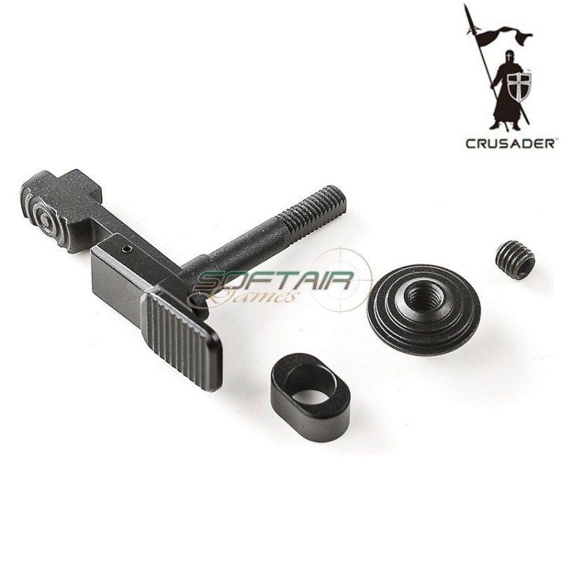 Ambidextrous M4 Aeg Magazine Release Set Black Crusader (cr-gm110012bk) Ambidextrous M4 Aeg Magazine Release Set Black Crusader (cr-gm110012bk)