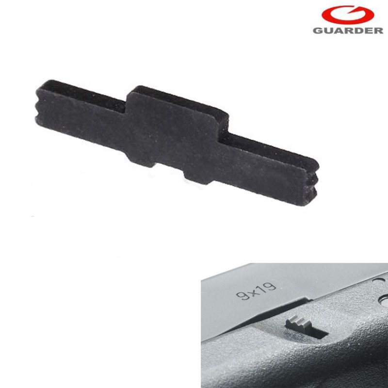 Slide Lock Black In Acciaio Per Kjworks/we/marui Glock Guarder (glk-72-bk)
