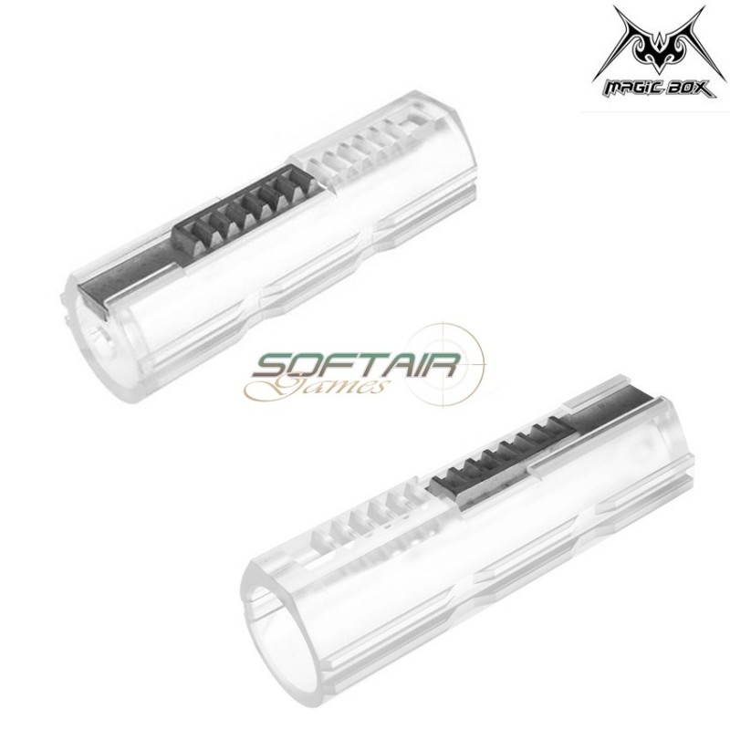Reinforced Piston Extra Strong Pc 8 Metal Teeth Aeg Magic Box (mb-0100255002)