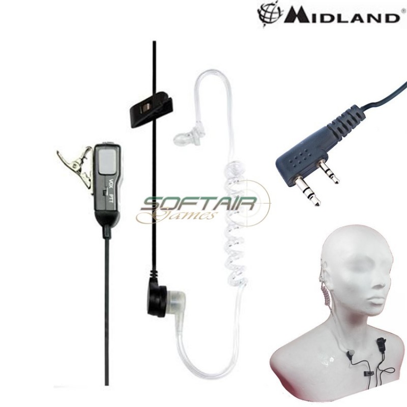 Ma31-lk Auricolare/microfono Per Midland Modello Pneumatico Midland (c -  Softair Games - ASG Softair San Marino