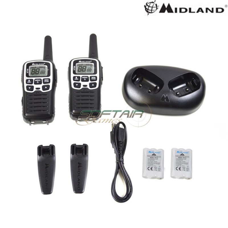 Set 2 Pezzi Radio Xt50 Midland (c1178)