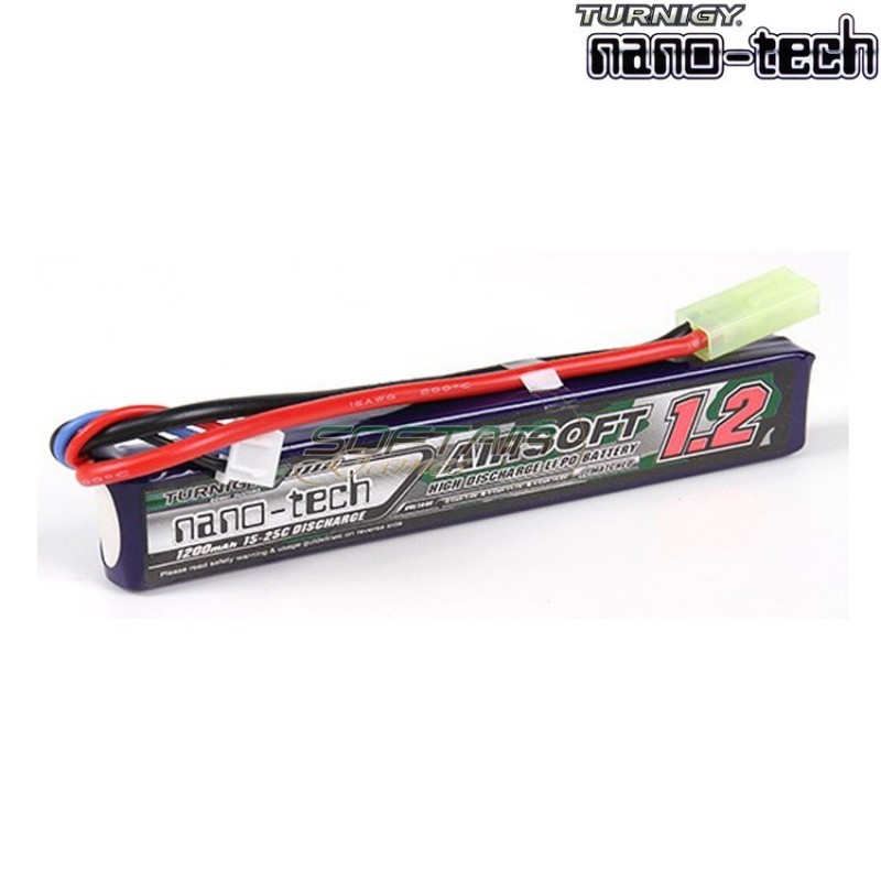 Lipo Battery Connector Tamiya 1200mah 7.4v 15~25c Turnigy Nano-tech (1263)