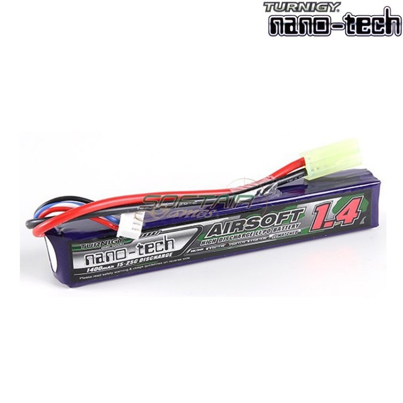 Lipo Battery Connector Tamiya 1400mah 7.4v 15~25c Turnigy Nano