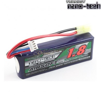 Lipo Battery Connector Tamiya 1800mah 11.1v 25~50c Turnigy Nano-tech (ng1800a.3s.25)