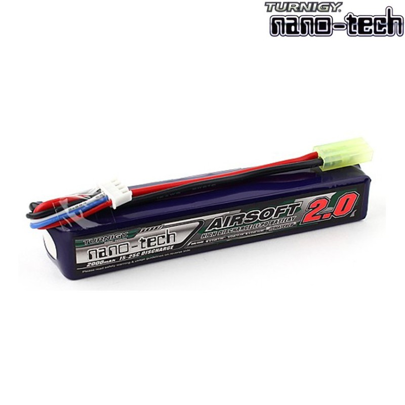 Lipo Battery Connector Tamiya 2000mah 11.1v 15~25c Turnigy Nano-tech (ng2000a.3s.15)
