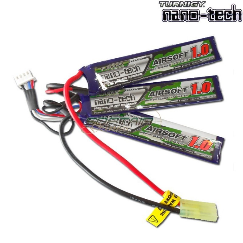 Batteria Lipo Connettore Tamiya 1000mah 11.1v 20~40c Turnigy Nano-tech (8751)