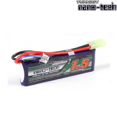 Lipo Battery Connector Tamiya 1500mah 7.4v 20~40c Turnigy Nano-tech (37839/1252)