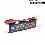 Batteria Lipo Connettore Tamiya 1500mah 7.4v 20~40c Turnigy Nano-tech (37839/1252)