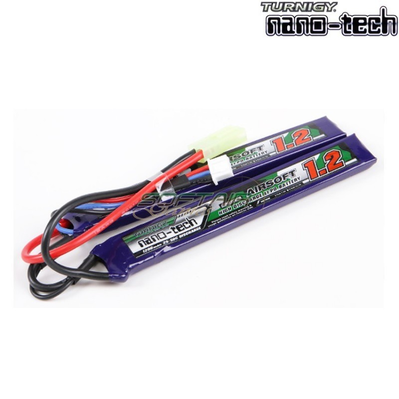 Lipo Battery Connector Tamiya 1200mah 7.4v 25~50c Turnigy Nano-tech (9210000102)