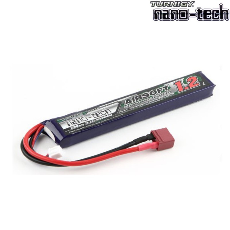 Lipo Battery Connector T-plug 1200mah 7.4v 15~25c Turnigy Nano-tech (9210000126-0)
