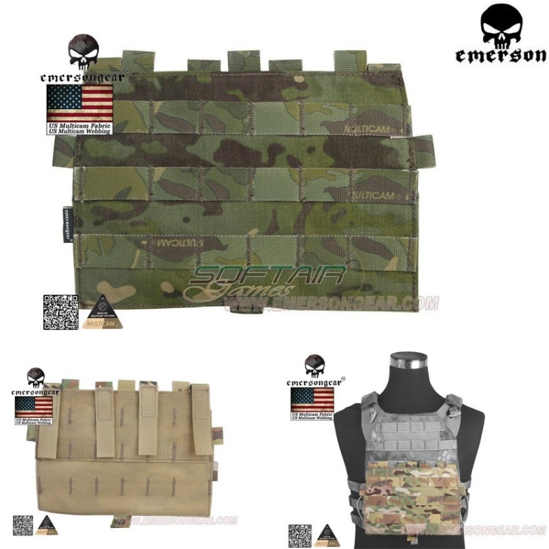 Pannello Velcro Con Molle Multicam® Tropic Genuine Usa Per Avs/jpc 2.0 Emerson (em9288mctp)
