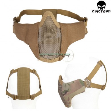 Pdw Half Face Protective Mesh Mask Coyote Brown Emerson (em6644cb)