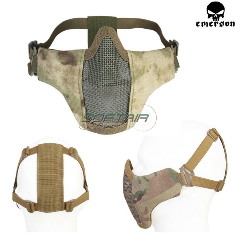 Pdw Half Face Protective Mesh Mask Atacs Foliage Green Emerson (em6644atfg)