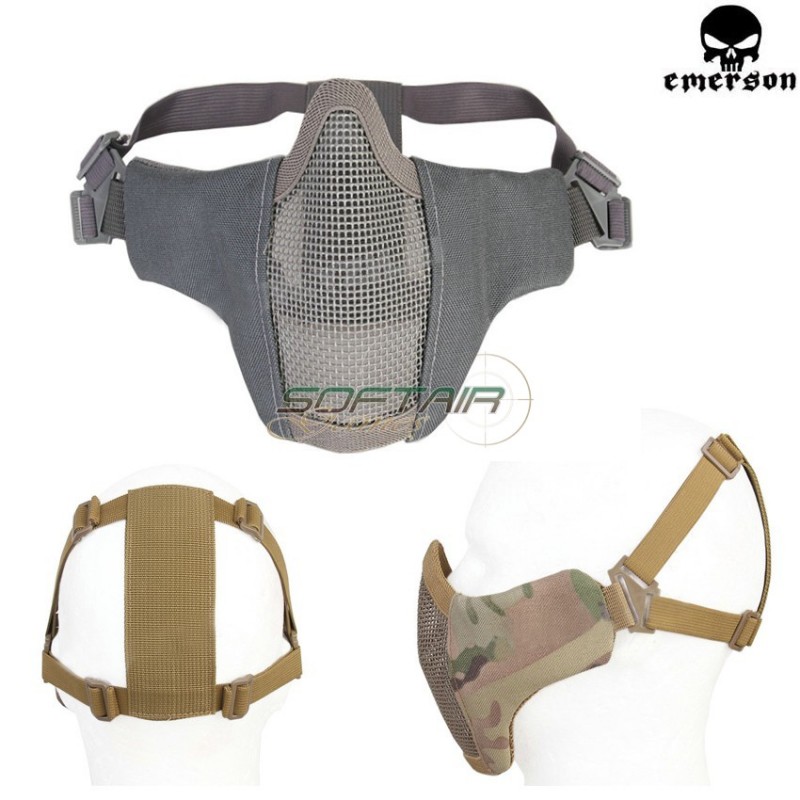 Pdw Maschera Mezzo Viso A Rete Foliage Green Emerson (em6644fg)