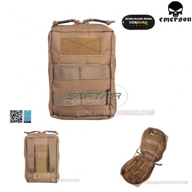 Military Vertical Utility Pouch  Coyote Brown Emerson (em9287cb)