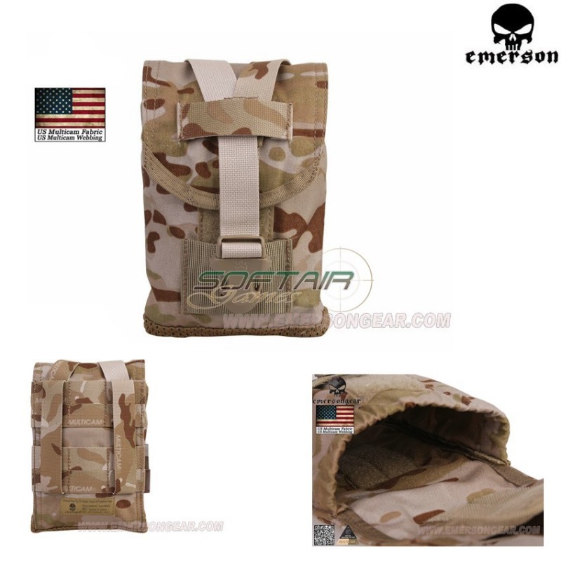 Mlcs Canteen Pouch Multicam® Arid Genuine Usa Emerson (em6039mcad)