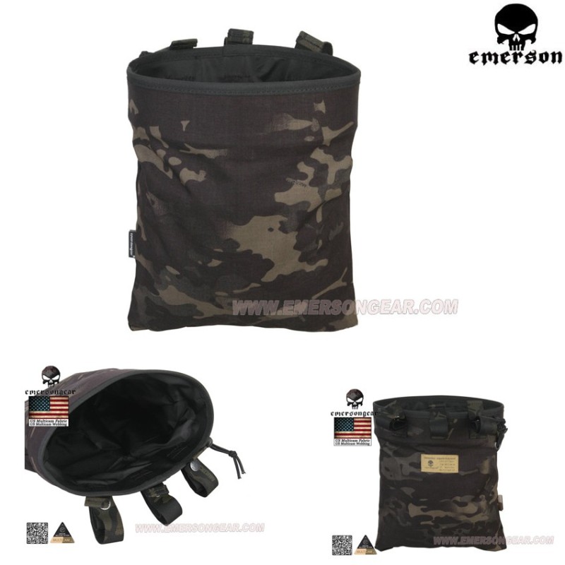 Magazine Dump Pouch Multicam® Black Genuine Usa Emerson (em6032mcbk