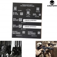 Airsoft Weapon Label Adesivi Emerson (em7906)