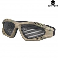 Occhiale Tattico Air Pro Atacs Foliage Green Con Rete Emerson (em6480b)