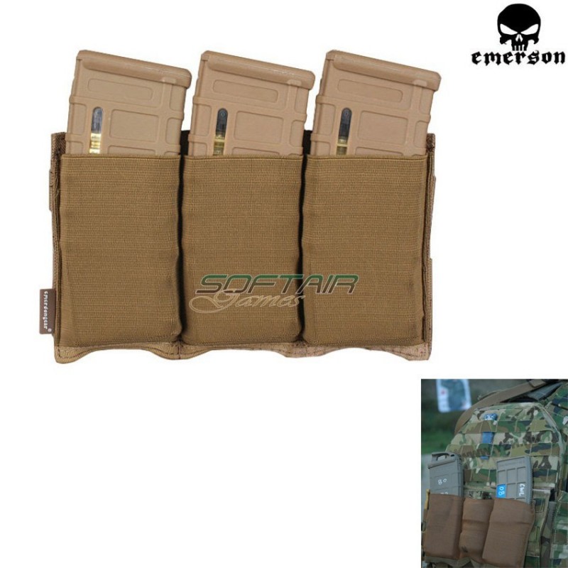 Triple Tactical Duty Gear Coyote Brown Emerson (em2388a)