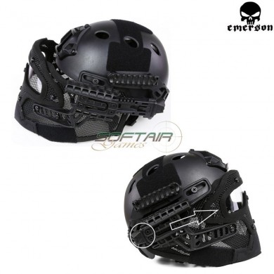 G4 System Pj Helmet + Full Mask Black Emerson (em9197bk)