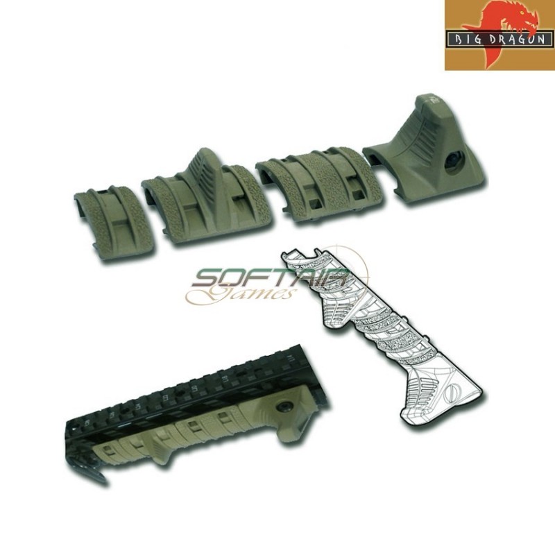 Xmm Style Hand Stop Kit Foliage Green Big Dragon (bd4143fg)
