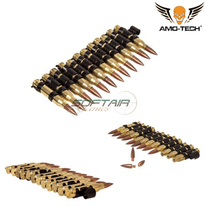 Nastro Proiettili Dummy 5.56mm Minimi Bullet Chain Amo-tech® (amt-z008) Nastro Proiettili Dummy 5.56mm Minimi Bullet Chain Amo-tech® (amt-z008)