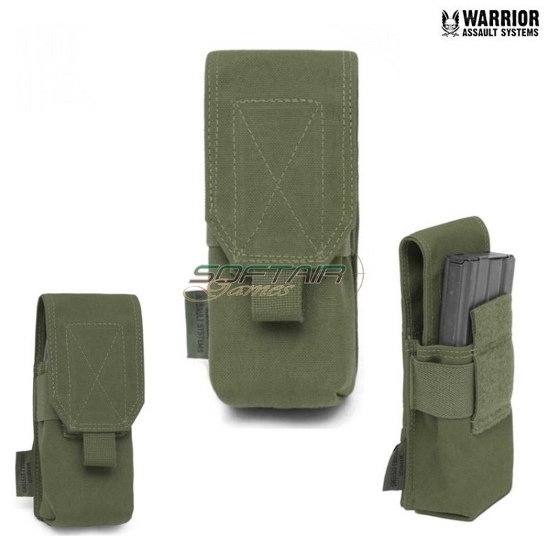 Tasca Porta Caricatore Singola M4 5.56 Olive Drab Warrior Assault Systems (w-eo-sm4-od)