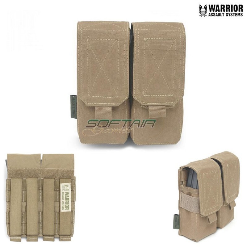 Tasca Porta Caricatori Doppia M4 5.56 Coyote Tan Warrior Assault Systems (w-eo-dm4-ct)
