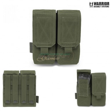 Double Magazines M4 5.56mm Pouch Olive Drab Warrior Assault Systems (w-eo-dm4-od)
