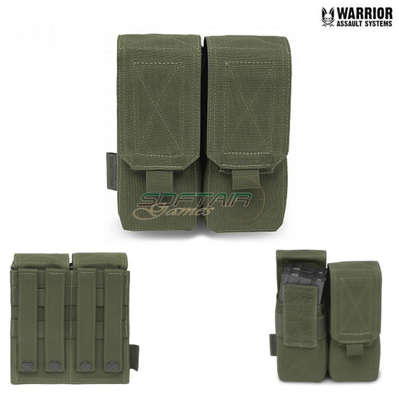 Tasca Porta Caricatori Doppia M4 5.56 Olive Drab Warrior Assault Systems (w-eo-dm4-od)