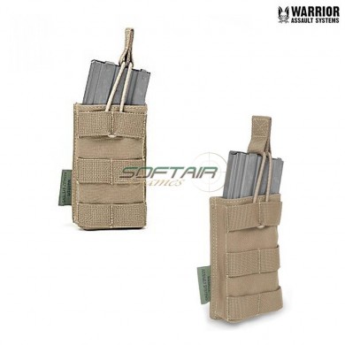 Single Fast Open M4 5.56mm Magazine Pouch Coyote Tan Warrior Assault Systems (w-eo-smop-ct)