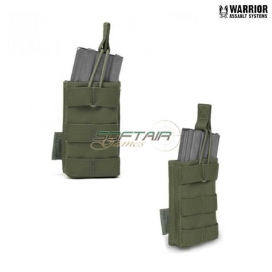 Single Fast Open M4 5.56mm Magazine Pouch Olive Drab Warrior Assault Systems (w-eo-smop-od)