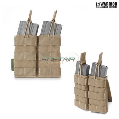 Double Fast Open M4 5.56mm Magazines Pouch Coyote Tan Warrior Assault Systems (w-eo-dmop-ct)