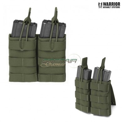 Double Fast Open M4 5.56mm Magazines Pouch Olive Drab Warrior Assault Systems (w-eo-dmop-od)