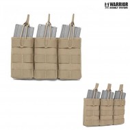 Triple Fast Open 5.56 Magazine Pouch Coyote Tan Warrior Assault Systems (w-eo-tmop-ct)
