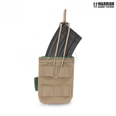 Single Fast Open Ak Magazine Pouch Coyote Tan Warrior Assault Systems (w-eo-smop-ak-ct)