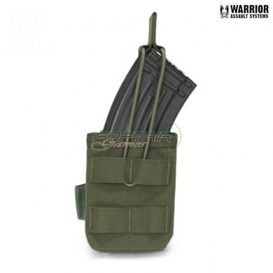 Single Fast Open Ak Magazine Pouch Olive Drab Warrior Assault Systems (w-eo-smop-ak-od)